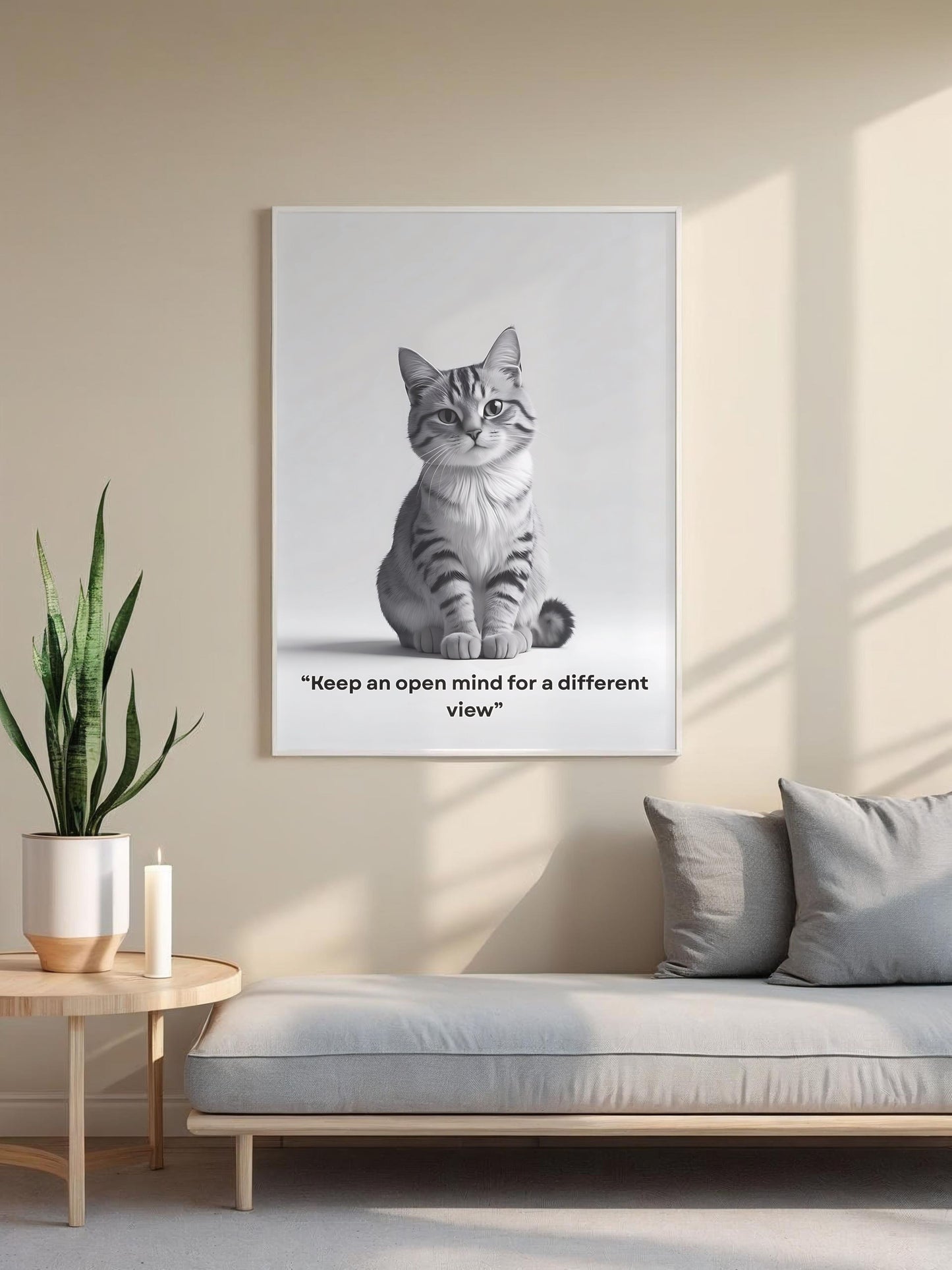 “Motivational Cat Art – Instant Digital Download to Inspire Your Day”